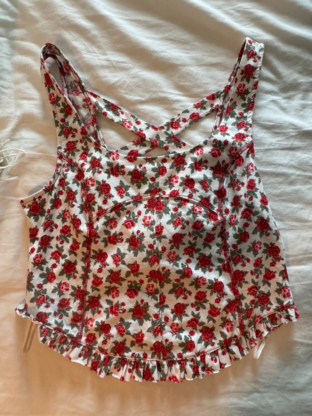 Free People Melanie Floral Rose Tank Taylor Swift Worn